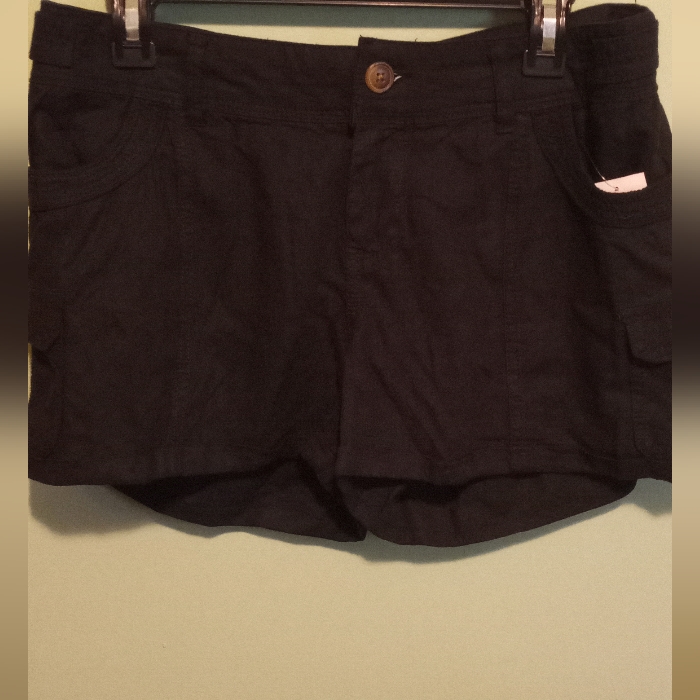 Nwt Linen Cargo Shorts, Maurices, Black, Size 9/10
